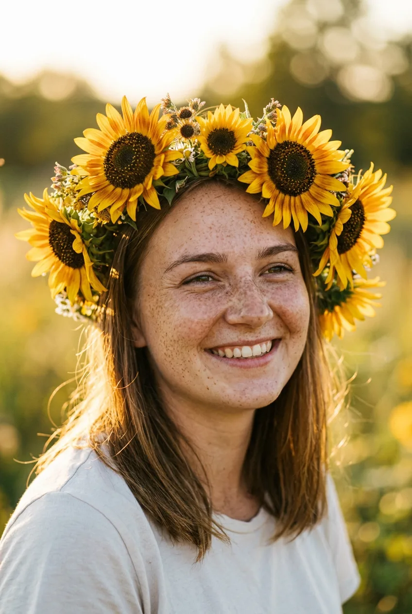 Sunflower crown