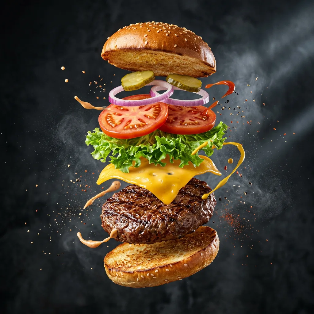 Burger explosion