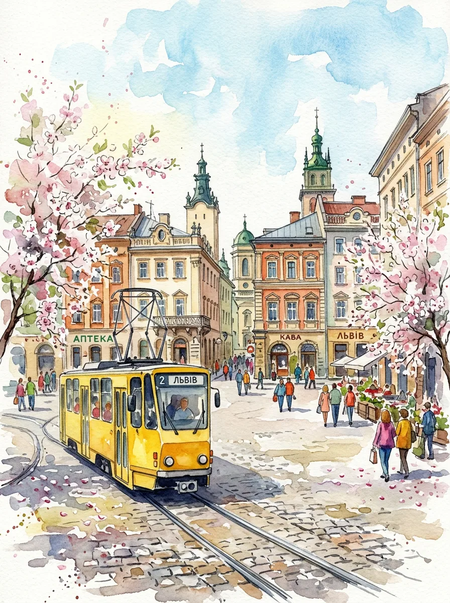 Lviv in spring